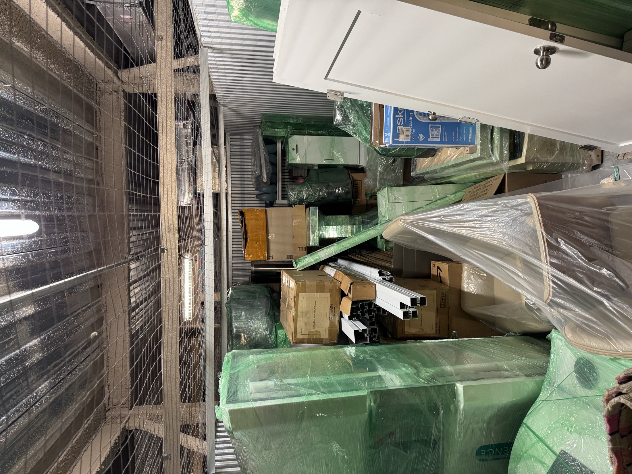 Protected equipment in climate-controlled storage